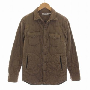 【中古】ノンネイティブ nonnative キルティング シャツ ジャケット 中綿 長袖 0 S 茶 ブラウン NN-S2417 メンズ