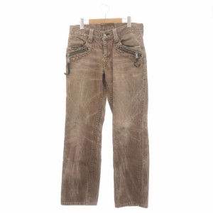 【中古】リーバイス Levi's 502 デニムジーンズ デニム 32 茶 ブラウン /MF メンズ