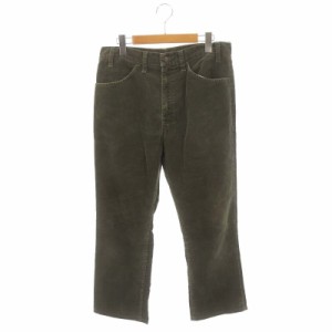 【中古】リーバイス Levi's パンツ ボトムス ジップフライ コーデュロイ コットン W33 M カーキ/YQ ■OS メンズ