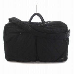 【中古】ポーター PORTER 吉田カバン タンカー TANKER 2WAY BOSTON BAG ボストンバッグ ショルダーバッグ ナイロン 黒