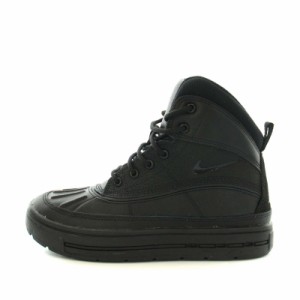 【中古】NIKE ACG J Woodside 2 HIGH ACG スニーカー シューズ レザー ラバー タグ付き US4Y 23.0cm 黒 キッズ