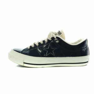 【中古】コンバース CONVERSE オールスター ALL STAR ワンスター ONE STAR スニーカー シューズ エナメル 6 24.5cm 紺