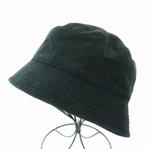 【中古】KIJIMATAKAYUKI fmn Exclusive 22SS Cotton Twill Bucket Hat バケットハット 帽子1 57〜59cm 黒 22101-FMN