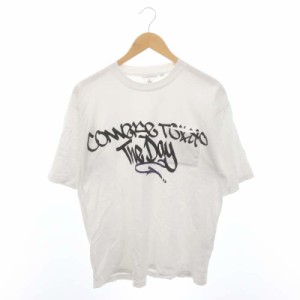 【中古】コンバース CONVERSE Tシャツ カットソー 半袖 プルオーバー クルーネック プリント コットン 3 L