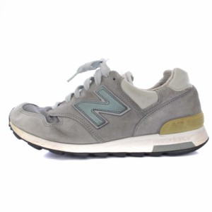 【中古】ニューバランス NEW BALANCE M1400SB スニーカー シューズ スエード メッシュ US9 27cm グレー /BM メンズ