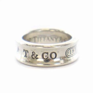 【中古】ティファニー TIFFANY & CO. 1837 ナローリング 指輪 SV925 7号 シルバー /YM レディース