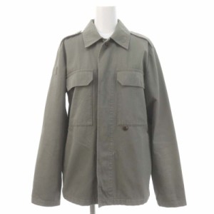 【中古】アーペーセー A.P.C. ミリタリーシャツジャケット コットン 薄手 36 カーキ /HS レディース