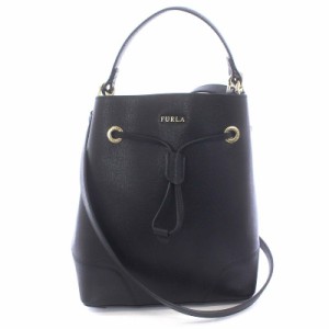 【中古】フルラ FURLA ステイシー Stacy ハンドバッグ ショルダーバッグ 2way 黒 ブラック /TK レディース