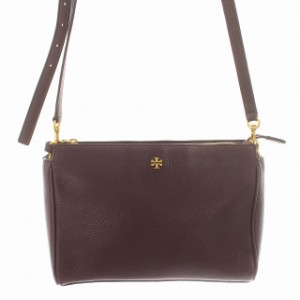 【中古】トリーバーチ TORY BURCH ショルダーバッグ レザー ポシェット 紫 パープル /☆G レディース