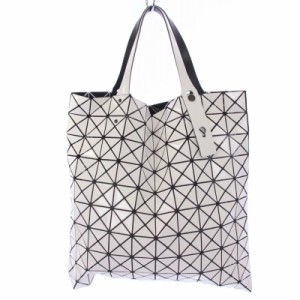 【中古】バオバオ イッセイミヤケ BAOBAO ISSEY MIYAKE PRISM トートバッグ ハンドバッグ PVC 白 黒 レディース