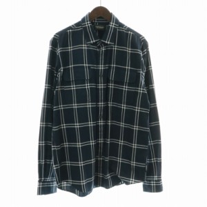 【中古】スコッチ&ソーダ SCOTCH & SODA ネルシャツ ワーク チェック 長袖 L 黒 ブラック /XK メンズ