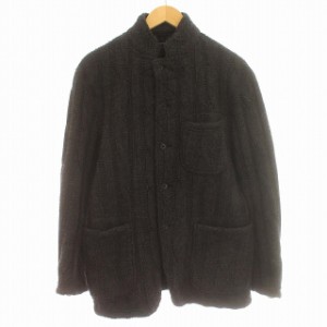 【中古】エンジニアードガーメンツ Engineered Garments ニット ジャケット ケーブルニット M チャコールグレー