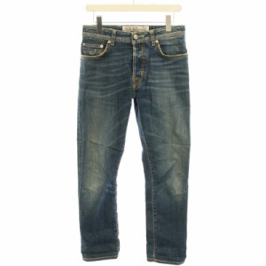 【中古】JACOB COHEN Tailored Jeans デニムパンツ ジーンズ ボタンフライ W32 M インディゴ レディース