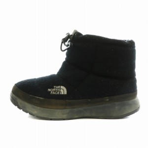 【中古】ザノースフェイス THE NORTH FACE ヌプシ ブーティ Nuptse Bootie WP VIII Short ショートブーツ 24.0cm 黒