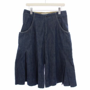 【中古】キャピタル ガウチョパンツ ワイドパンツ デニムパンツ ジーンズ ジップフライ S インディゴ レディース