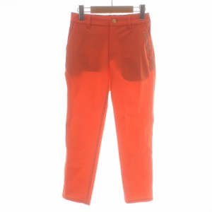 【中古】ニューバランス golf スリムクロップドパンツ SLIM CROPPED PANT ゴルフウェア ジップフライ 00 XS オレンジ