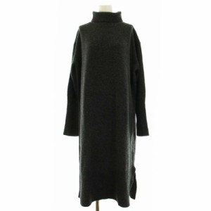 【中古】ジャーナルスタンダード レリューム 22AW ウールカシミヤタートルネックワンピース F グレー