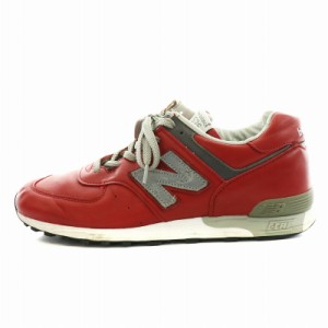 【中古】ニューバランス NEW BALANCE M576RED スニーカー シューズ レザー US9 27.0cm 赤 レッド M576RED 英国製