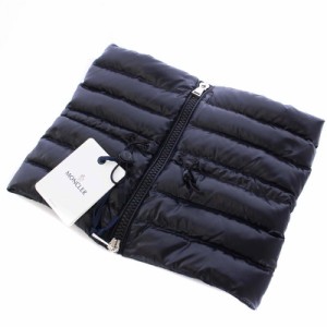 【中古】モンクレール MONCLER 22AW SCARF ダウンマフラー スカーフ ネックウォーマー 黒 ブラック メンズ レディース