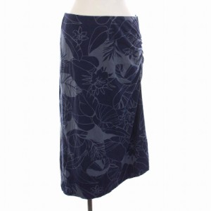 【中古】パタゴニア Patagonia WS DREAM SONG SKIRT スカート ロング ミモレ丈 花柄 S 紺 ネイビー 青 58590