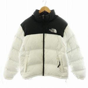 【中古】ザノースフェイス THE NORTH FACE 1996 RETRO NUPTSE JACKET ダウンジャケット ナイロン アウター M 白 黒