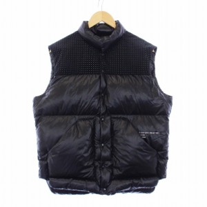 【中古】MONCLER 7 FRAGMENT DESIGN 藤原ヒロシ 22AW OSTEEN GILET ダウンベスト アウター スタンドカラー 2 M 黒