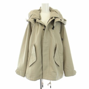 【中古】ザ リラクス Edition 別注 21SS THE MODS COAT モッズコート ショートコート 36 S ベージュ レディース