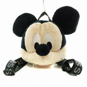 【中古】マウジー MOUSSY × ディズニー Disney ミッキー リュックサック デイバッグ ベージュ 黒 ブラック