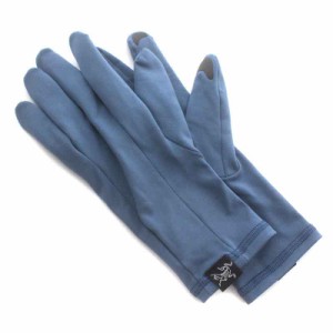 【中古】アークテリクス ARC'TERYX RHO GLOVE 手袋 グローブ ポリエステル ストレッチ S 青 ブルー /NW7 メンズ