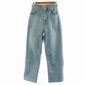 【中古】ヤヌーク YANUK 23SS LEA BOYS STRAIGHT AIC デニム ジーンズ ジーパン 23 XS 水色 ライトブルー