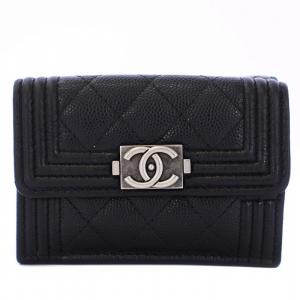 ⭐︎美品⭐︎CHANEL ボーイシャネル キャビアスキン マトラッセ 三