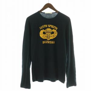 BALENCIAGA ブラック ワークシャツ CREW（ワークハード半袖Tシャツ 
