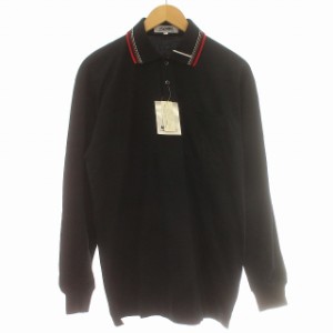 J6448 美品 マーク&ロナ 23AW スカル柄 ストレッチニット 黒 46