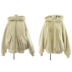 ZARA ザラ　フェイクファーライダースジャケット ZARA フェイクファーライダースジャケット