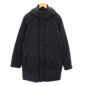 THE NORTH FACE - ザノースフェイス ナボルダウンコート アウター ロング丈 フード ロゴ 紺 THE NORTH FACE - ザノースフェイス ナボルダウンコート