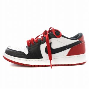 Nike スニーカー 黒/白/赤　26cm エアフォースワン ロー ID By You 赤 黒 白 26cm 箱付き - メルカリ
