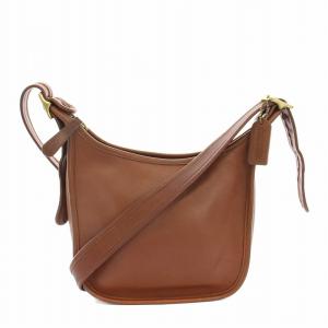 希少 コーチ ショルダーバッグ ハーフムーン レザー 肩掛け ブラウン