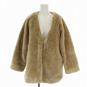 【中古】ファーファー FUR FUR エコファーショートコート 長袖 F 茶 ブラウン RWFC164105 /AN43 IBO17 レディースの通販はau PAY マーケット - ブランド