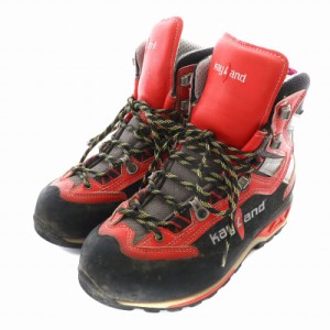 【中古】ケイランド kayland MERU GTX JP トレッキングシューズ レザー 23.5cm 赤 レッド 黒 グレー 018015320