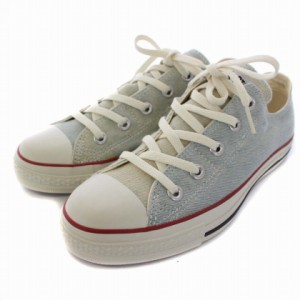 【中古】コンバース CONVERSE ALL STAR LP BL-DM SLIP OX スニーカー シューズ ブリーチデニム 23cm 水色 レディース