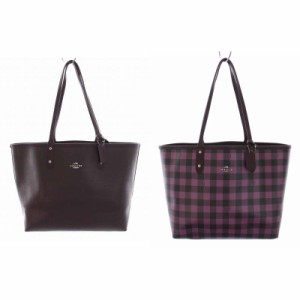 coach リバーシブル トート ピンクの通販｜au PAY マーケット