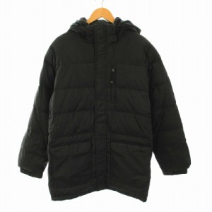 【中古】エルエルビーン L.L.BEAN ダウンジャケット ナイロン ジップアップ アウター M 黒 ブラック メンズ