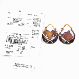 【中古】メゾンマルジェラ 11 Maison Margiela 11 アニマルトーテムピアス 両耳用 オオカミ 狼 ヤギ 山羊 ゴールド色