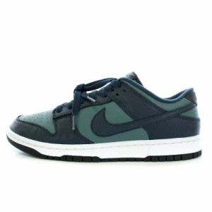 【中古】ナイキ NIKE DUNK LOW Mineral Slate and Armory Navy スニーカー シューズ US9 27cm 紺 緑 メンズ