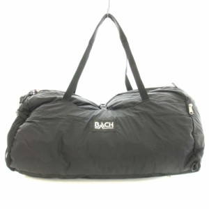 【中古】バッハ BACH ボストンバッグ ハンドバッグ ナイロン ロゴ メッシュ 黒 ブラック /BB ■OF メンズ