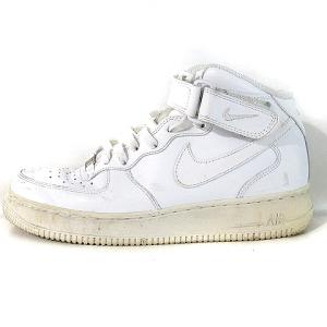 中古 ナイキ Nike Air Force 1 Mid 07 エアフォース1 ミッド スニーカー ハイカット 白 25 5 Vgpt メンズの通販はau Wowma ワウマ ブランド古着のベクトル 商品ロットナンバー