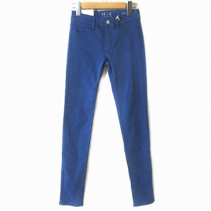 【中古】未使用品 エムアイエイチジーンズ MIH JEANS パンツ スキニー ストレッチ 青 ブルー 25 ■RF レディース