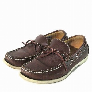 【中古】リーガル REGAL STANDARDS CLASSIC BOATSHOE デッキシューズ モカシン レザー 革靴 KW9K 764R 茶 24.5cm