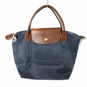 【中古】ロンシャン LONGCHAMP ル プリアージュ トップハンドルバッグ トートバッグ ハンドバッグ ネイビー 紺  レディース