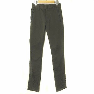 【中古】5351プールオム 5351 POUR LES HOMMES チノパンツ スラックス スリム ストレッチ 裾ボタン カーキ 1